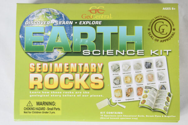 Earth Science kit of sedimentary rocks