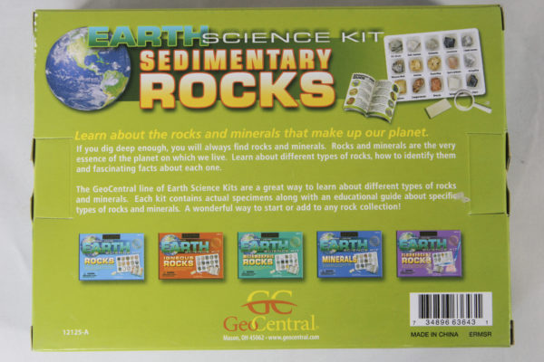 Earth Science kit of sedimentary rocks