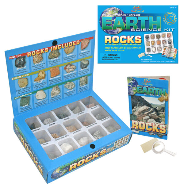 Earth science kit of rocks Geological
