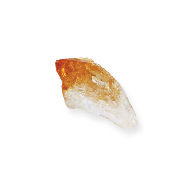 Orange and White Citrine Point Crystal