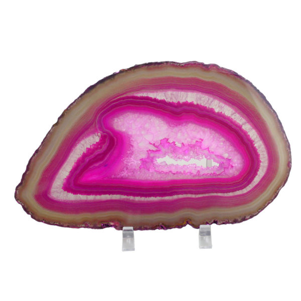Pink Dyed Agate Slab