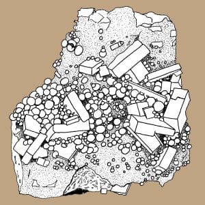 rocks and minerals coloring page