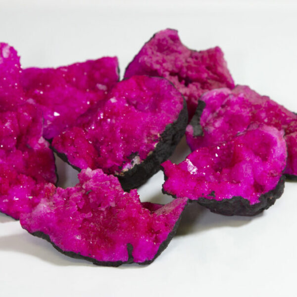 Pink Dyed Opened Moroccan Geode Half (Large)