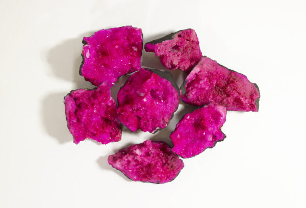 Large Opened Dyed Pink Geode