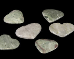 Green Onyx Heart Stones
