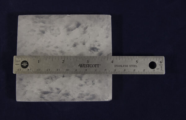 Selenite Charging Plate with ruler to show size