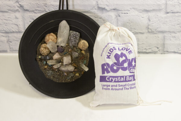 crystal bag with display pan