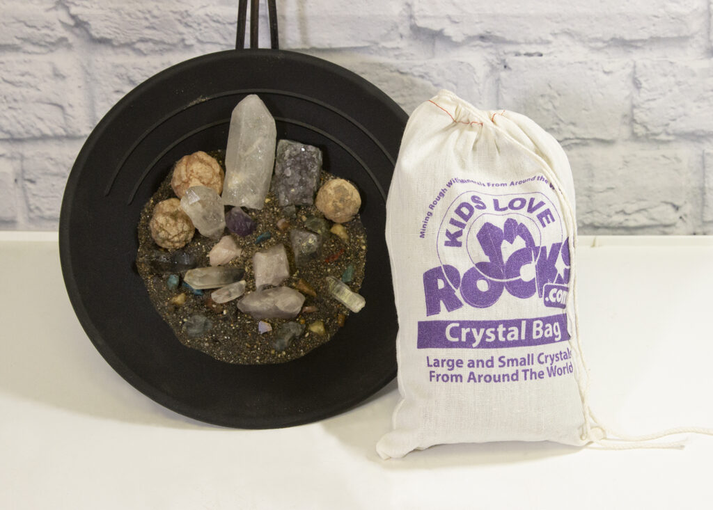 Satin mini-bag with crystals