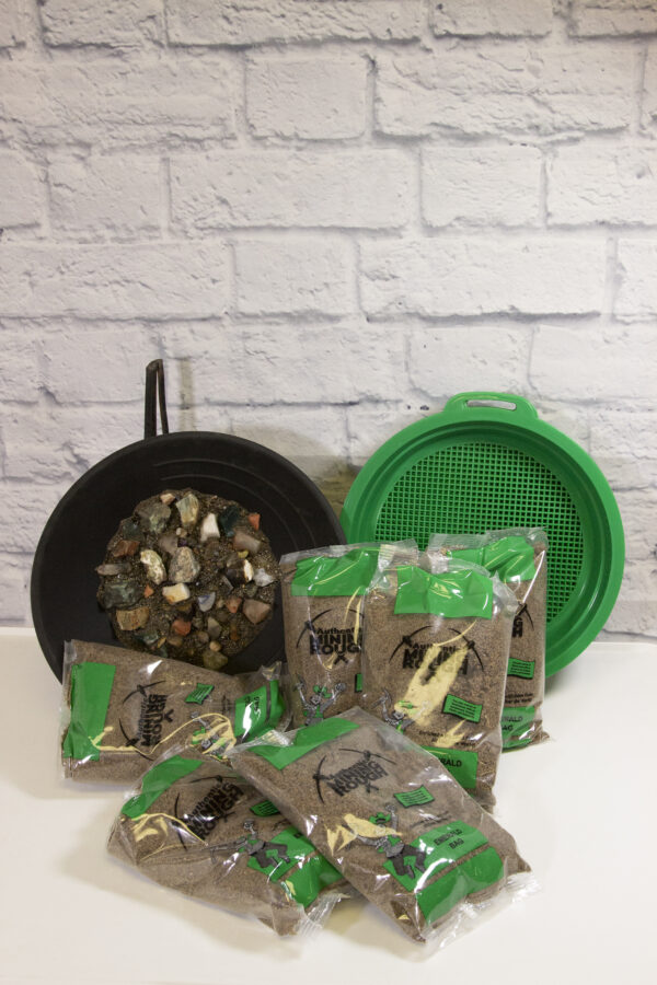 green emerald bag party pack with sifters
