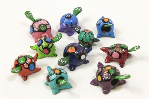 Ten Assorted Looseneck Turtle Figurines