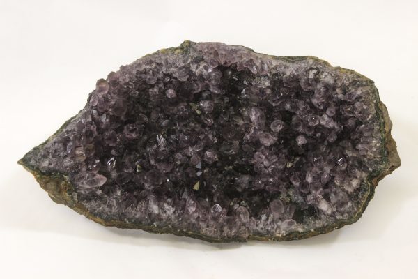 Large Amethyst Crystal Cluster Geode front view