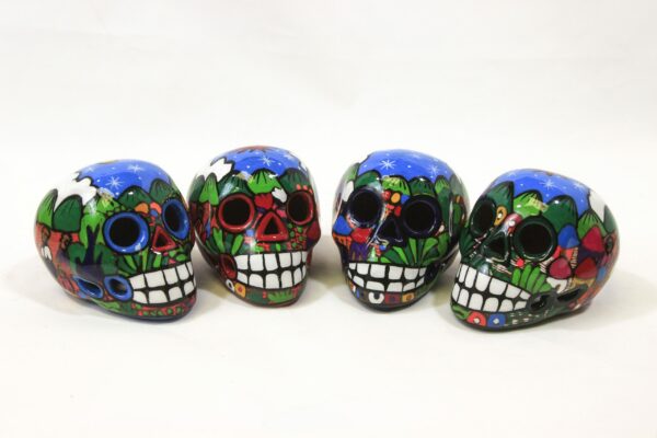Hand painted Day of the Dead Sugar Skulls 4 inches