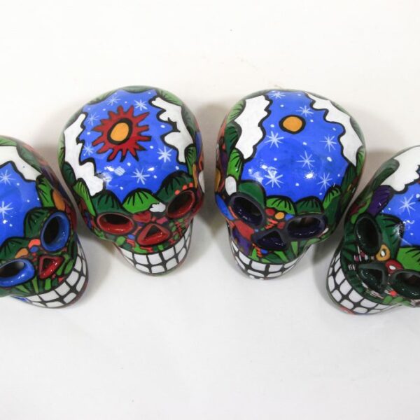 Day of the Dead Sugar Skull 3" Hand Painted