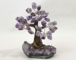 Small Amethyst Crystal Point Trees front view