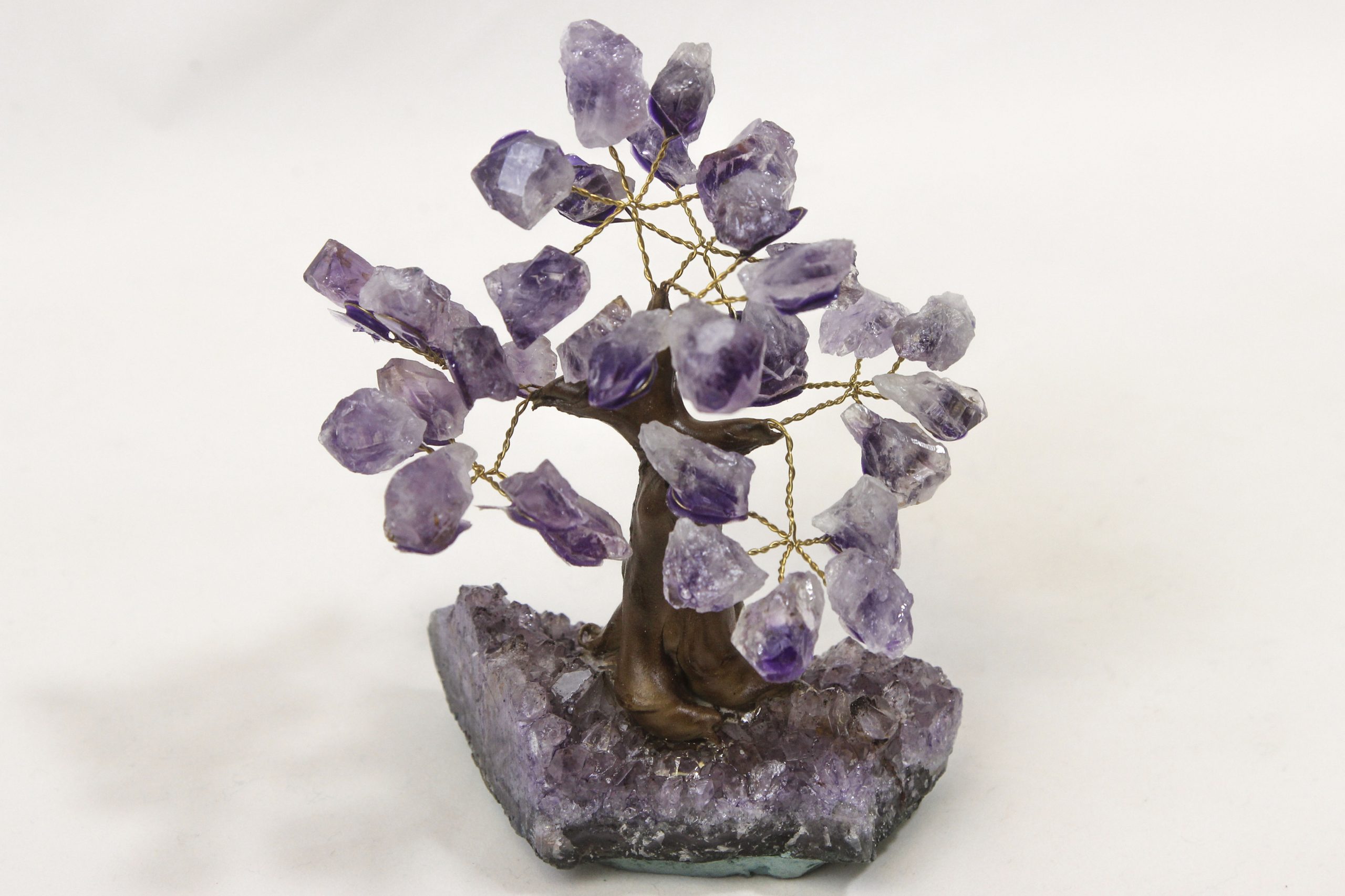Small Amethyst Gemstone Tree with Amethyst Base - Kids Love Rocks
