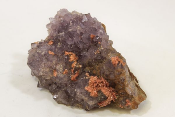 Amethyst Cluster with Barite Growth top view