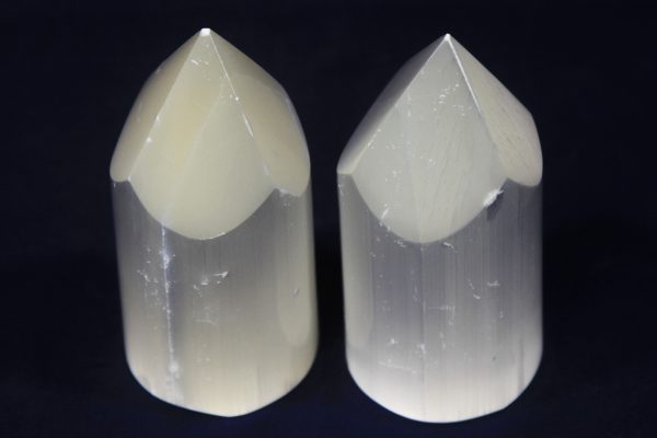 Two Selenite Points