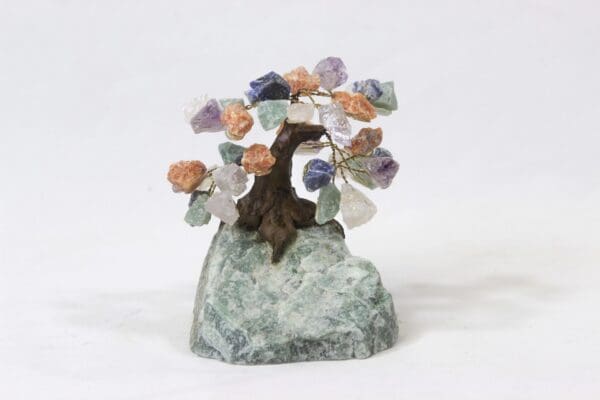 Mixed Gemstone Crystal Points Tree with Aventurine base