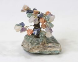 Mixed Gemstone Crystal Points Tree with Amazonite Base
