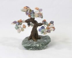 Mixed Gemstone Crystal Points Tree with Aventurine Base Medium