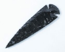 obsidian arrowhead 7 inches