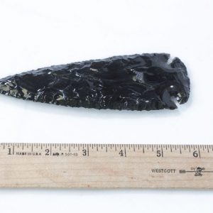Black Obsidian Arrowhead 6"