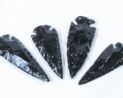 Black Obsidian Arrowhead 3 inches