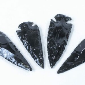 Black Obsidian Arrowhead 3"