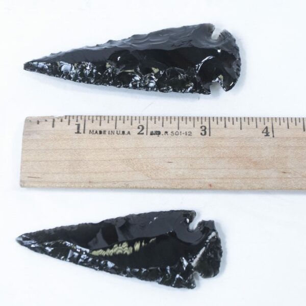 Black Obsidian Arrowhead 3" (One Arrow)