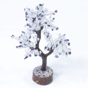 Amethyst/Crystal Tree with Wood Base 500 Chips