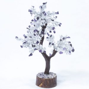Amethyst/Crystal Tree with Wood Base 500 Chips