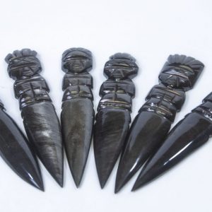 Black Gold Obsidian Dagger, Paper Cutter
