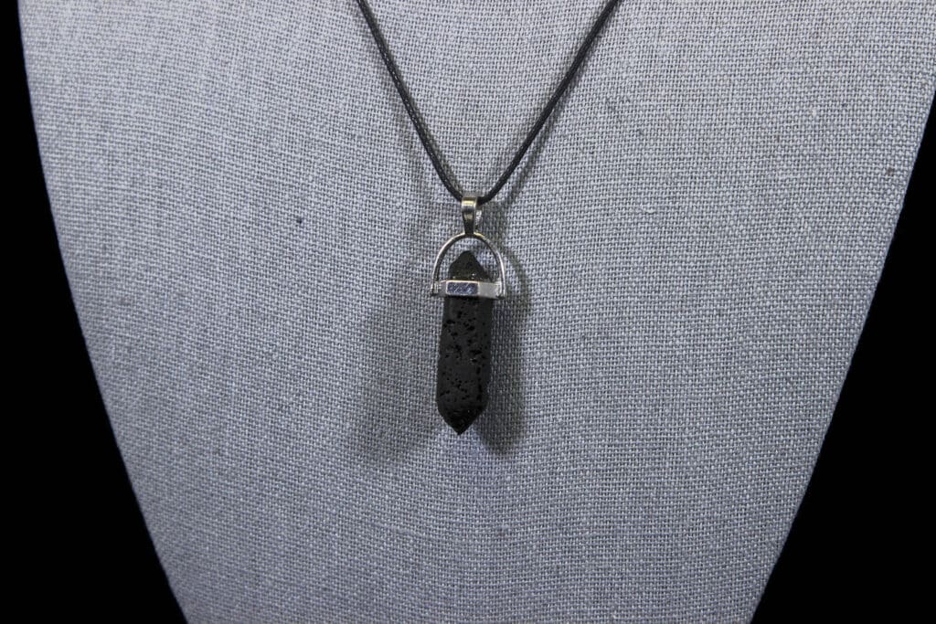 Lava Stone Hex Pendant - Kids Love Rocks