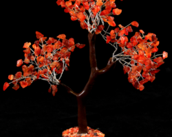 Red Carnelian 300 Chip Gemstone Tree