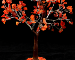 Red Carnelian 160 Chip Gemstone Tree