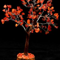 Red Carnelian 160 Chip Gemstone Tree