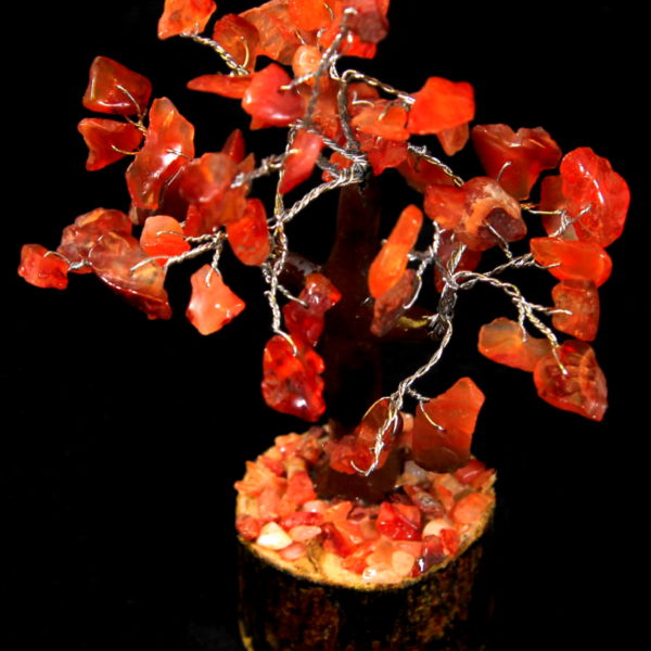 Red Carnelian 60 Chip Gemstone Tree