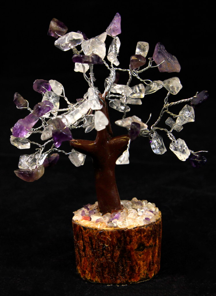 60 Chip Crystal and Amethyst Gemstone Tree - Kids Love Rocks