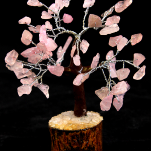 60 Chip Rose Quartz Gemstone Tree