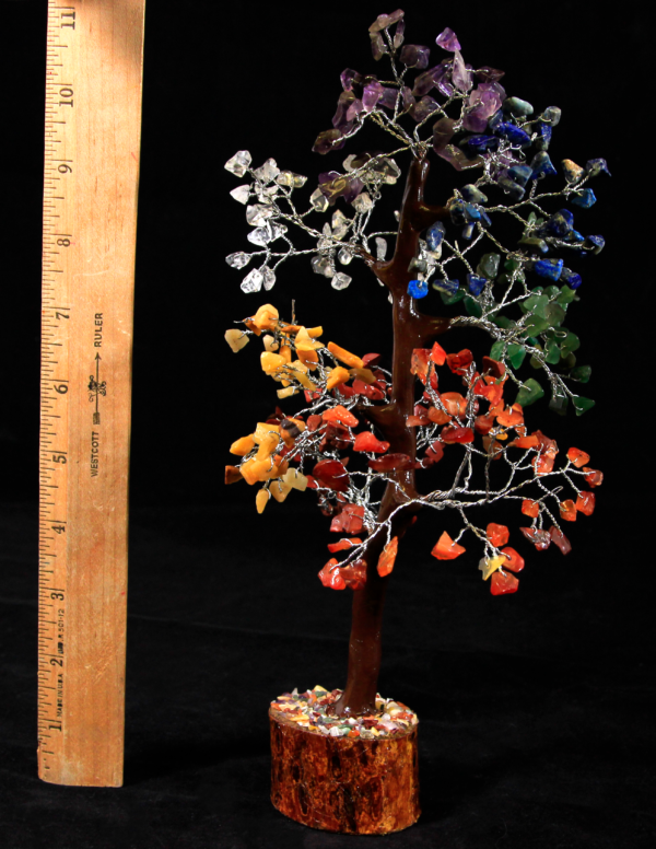 300 Chip Mixed Gemstone Tree with ruler