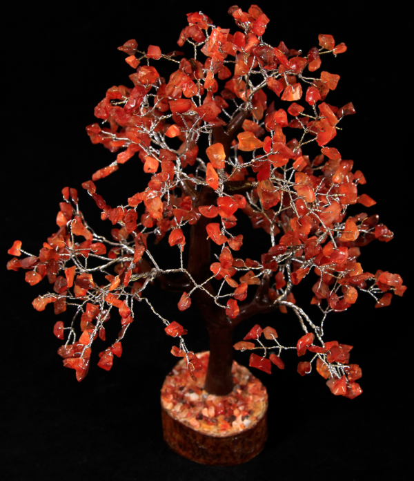 500 Chip Red Carnelian Tree top view