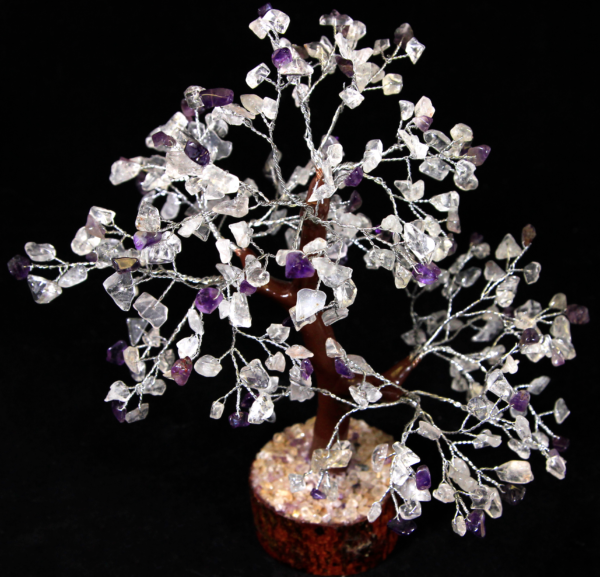 300 Chip Crystal and Amethyst Tree view from top