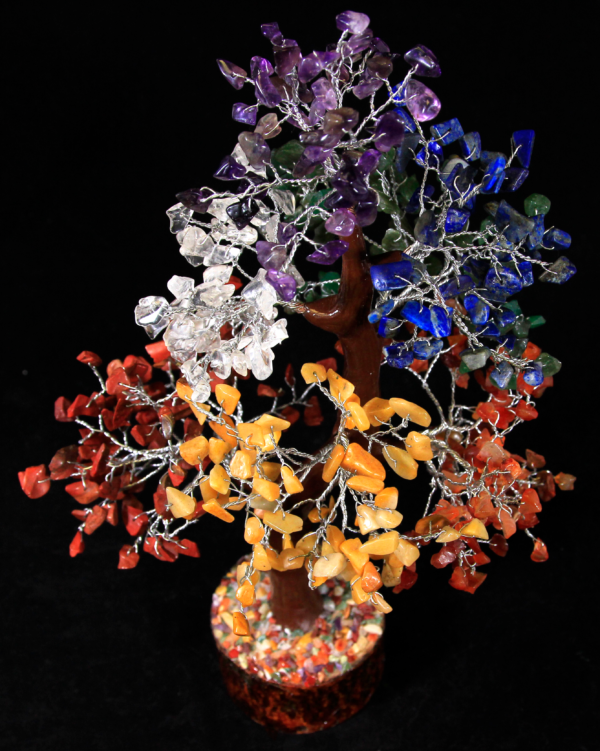 500 Chip Assorted Gemstone Tree top view