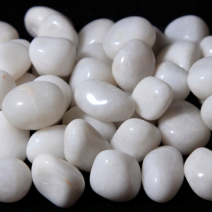 1lb Tumbled Small White Agate (19mm-25mm)