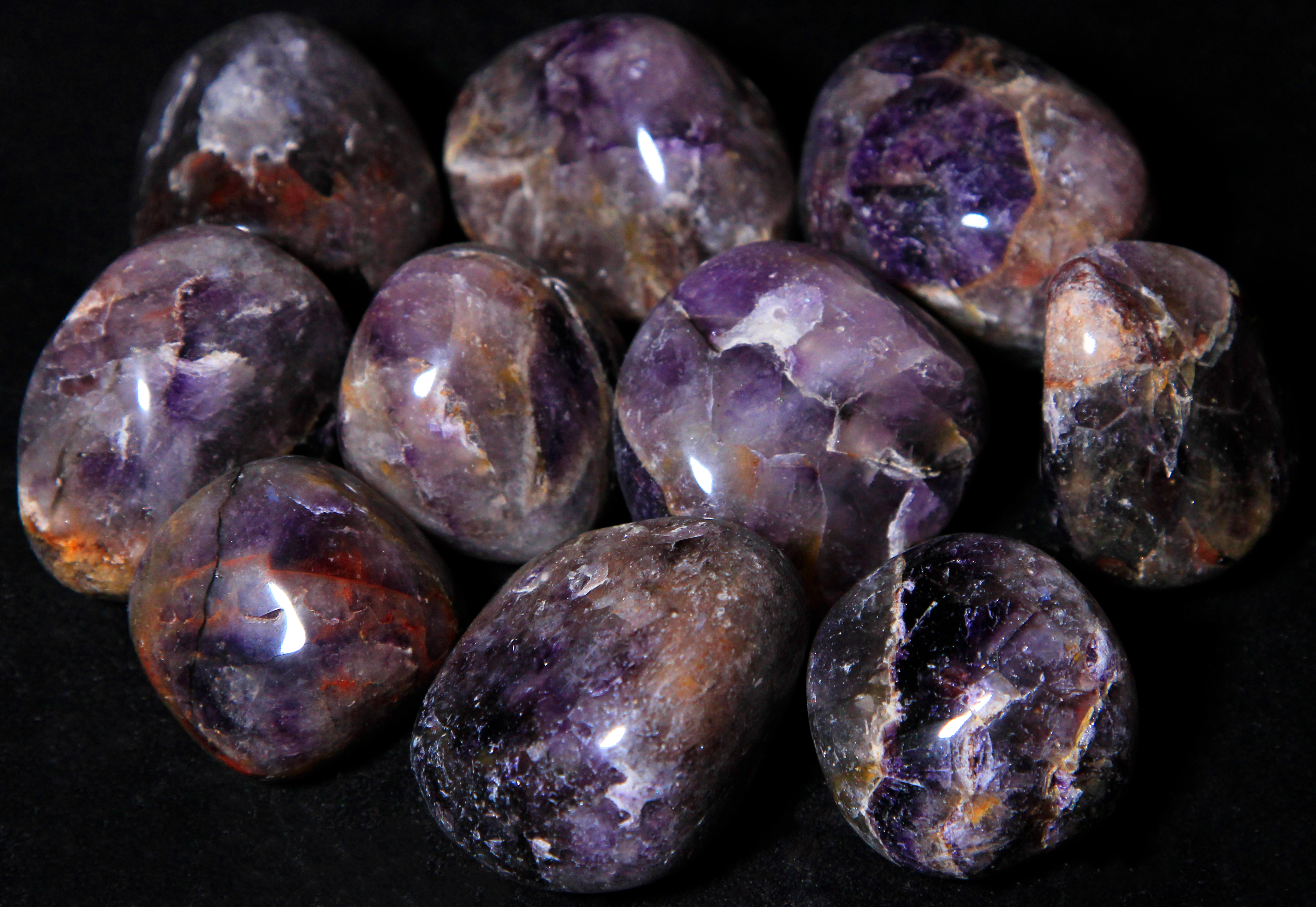 Large Tumbled Amethyst Pieces