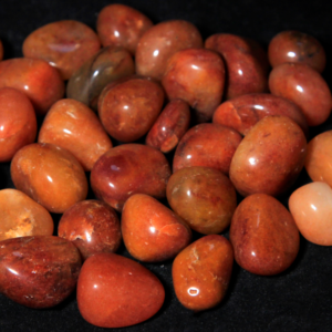 1lb of Small Tumbled Red Aventurine (19mm-25mm)