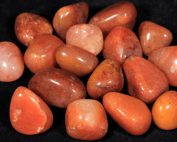 1lb of Medium Tumbled Red Aventurine (26mm-32mm)