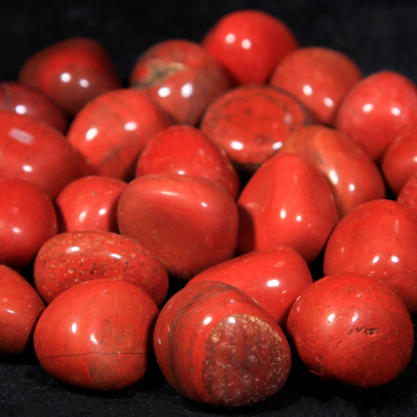 1lb of Tumbled Small Red Jasper (19mm-25mm)