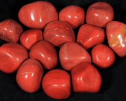 1lb of Tumbled Medium Red Jasper (26mm-32mm)