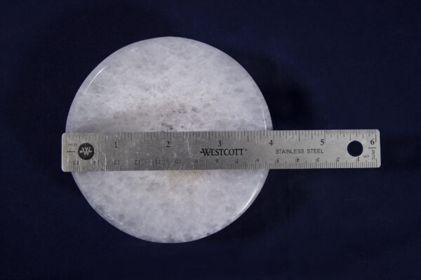 10cm Selenite Bowl with ruler for size